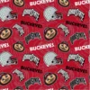 Set of two laser-etched Ohio State Buckeye rocks glasses with team logos.