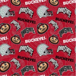 Set of two laser-etched Ohio State Buckeye rocks glasses with team logos.