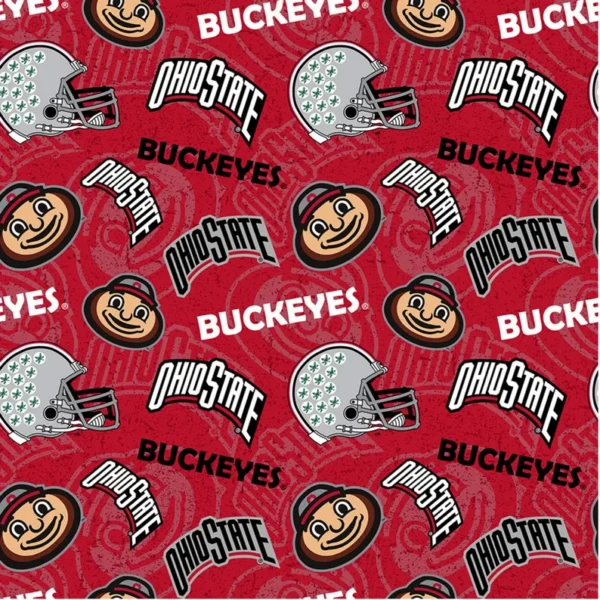 Set of two laser-etched Ohio State Buckeye rocks glasses with team logos.