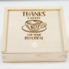 Ohio Basket Chic wooden thanks a whole latte referral gift card box for realtors and corporate clients