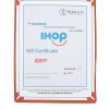 Discounted IHOP gift certificates worth 25 dollars from Ohio Basket Chic showing stackable terms and restaurant locations.