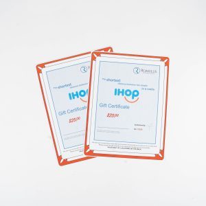 Discounted IHOP gift cards worth fifty dollars from Ohio Basket Chic valid at 133 locations with no expiration.