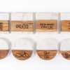 Inspirational Christian gifts laser engraved wooden coasters by Ohio Basket Chic