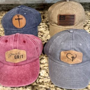 Christian faith based hats by Ohio Basket Chic. 4 different hat choices