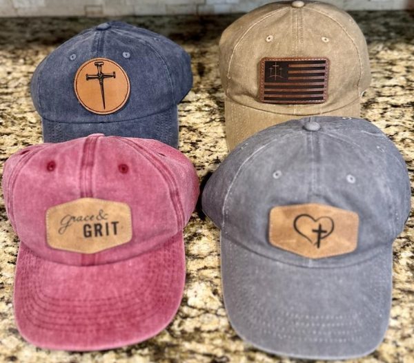 Christian faith based hats by Ohio Basket Chic. 4 different hat choices