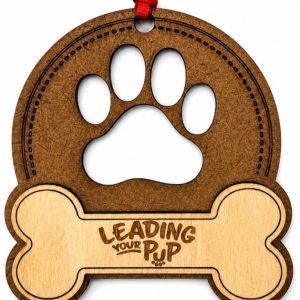 Pet Pawprint Ornament with YOUR LOGO or PET NAME