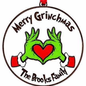 Personalized Merry Grinchmas Ornament