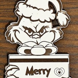 Personalized GRINCH Ornament on White